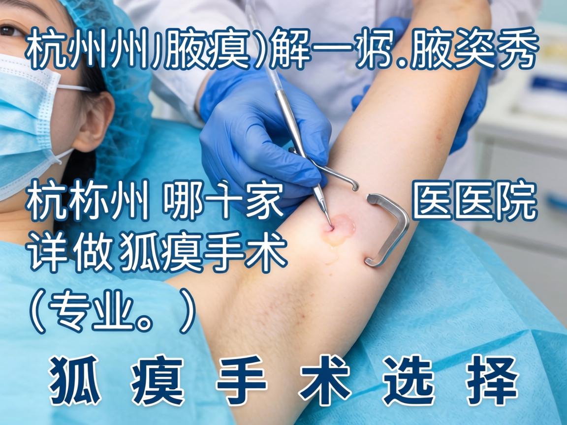 杭州腋秀解析，杭州哪家医院做狐臭手术专业，详解狐臭手术选择
