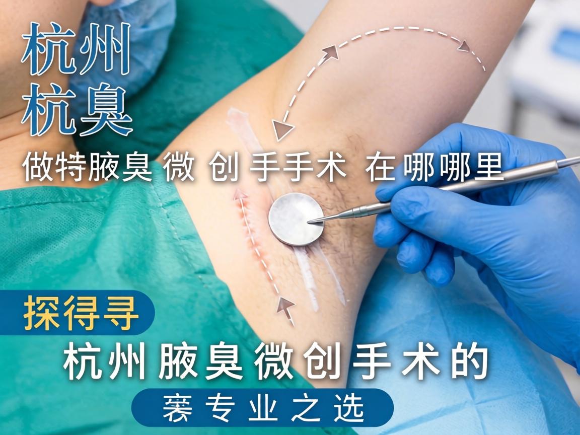 杭州做腋臭微创手术在哪里？探寻杭州腋臭微创手术的专业之选
