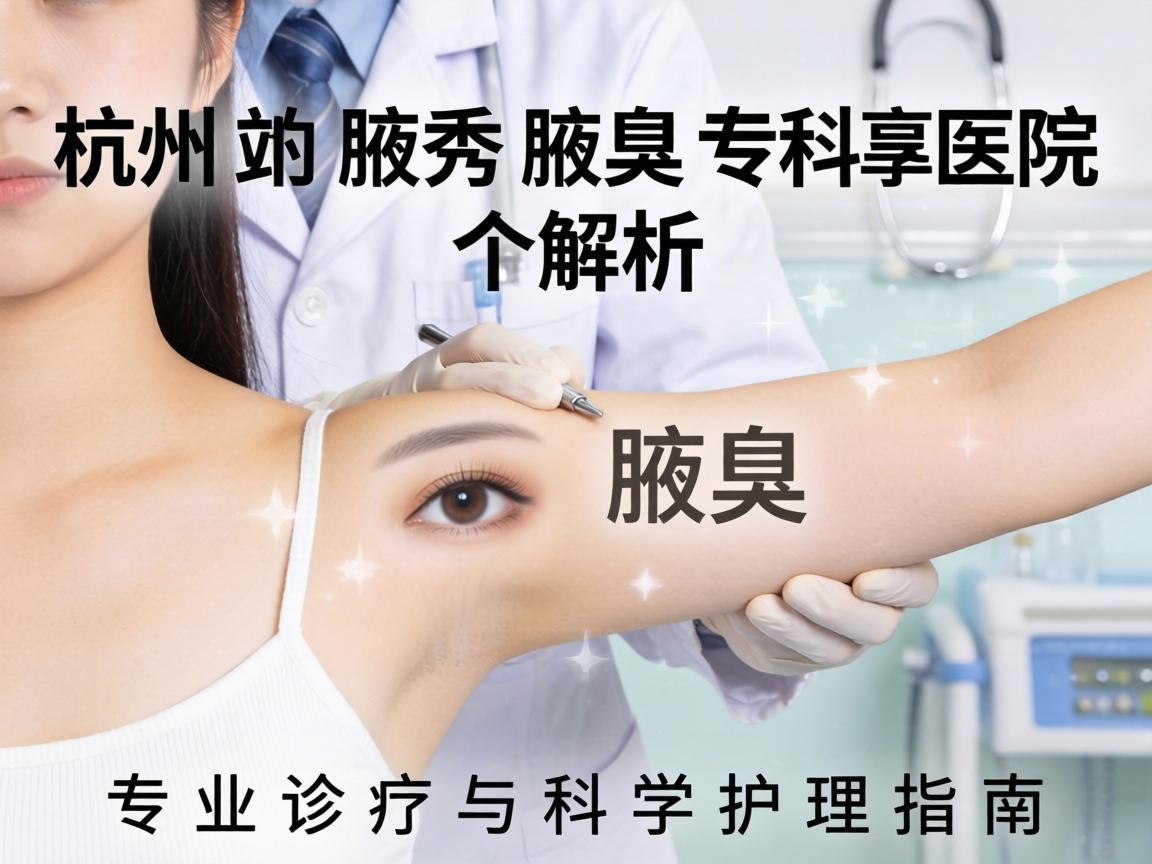 杭州腋秀腋臭专科医院解析，专业诊疗与科学护理指南