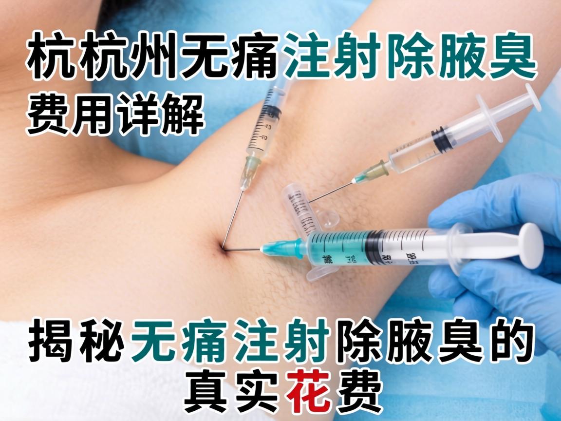 杭州无痛注射除腋臭费用详解，揭秘无痛注射除腋臭的真实花费