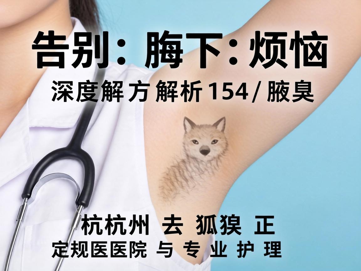 告别腋下烦恼，深度解析杭州去狐臭正规医院与专业护理