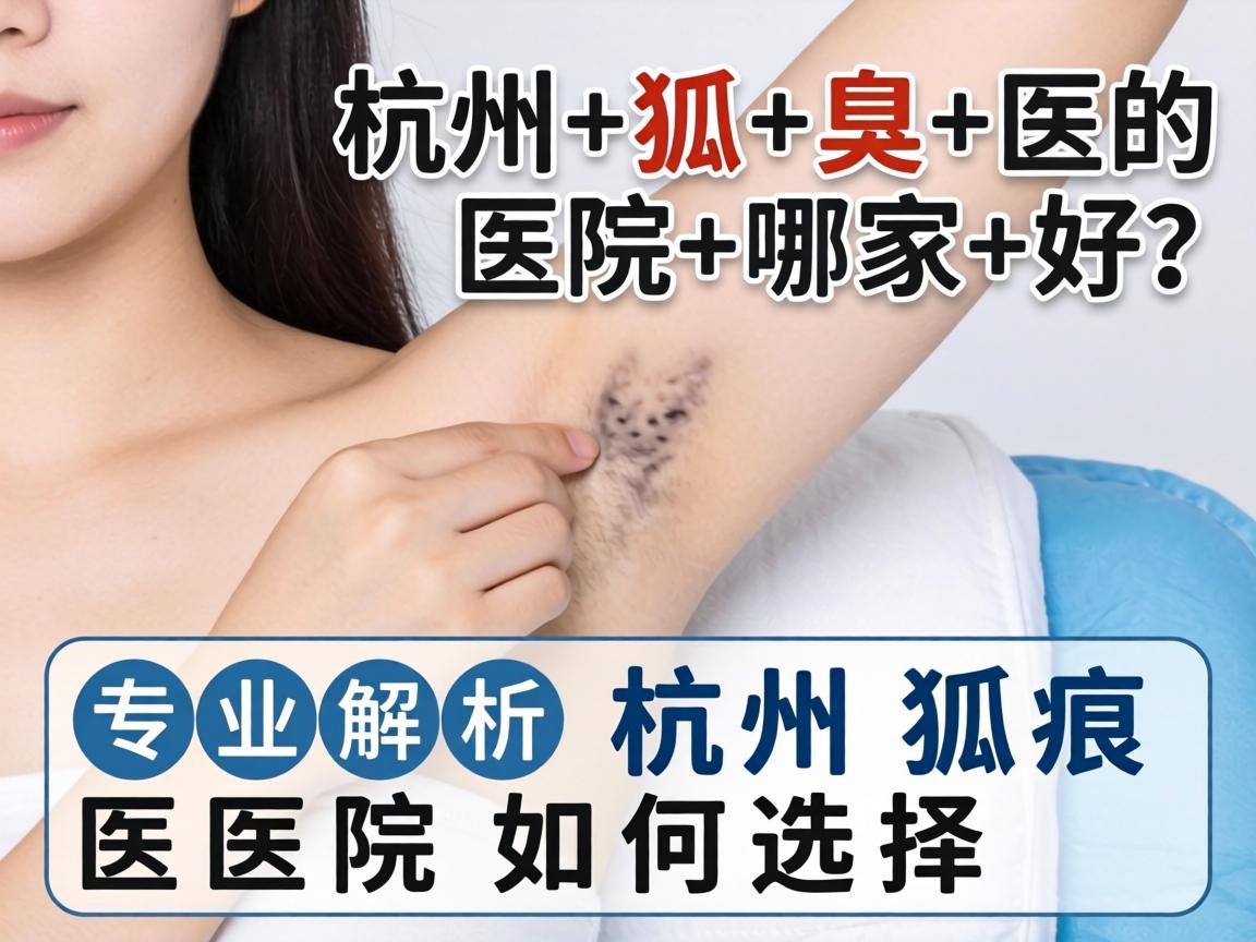 杭州狐臭医院哪家好？专业解析杭州狐臭医院如何选择