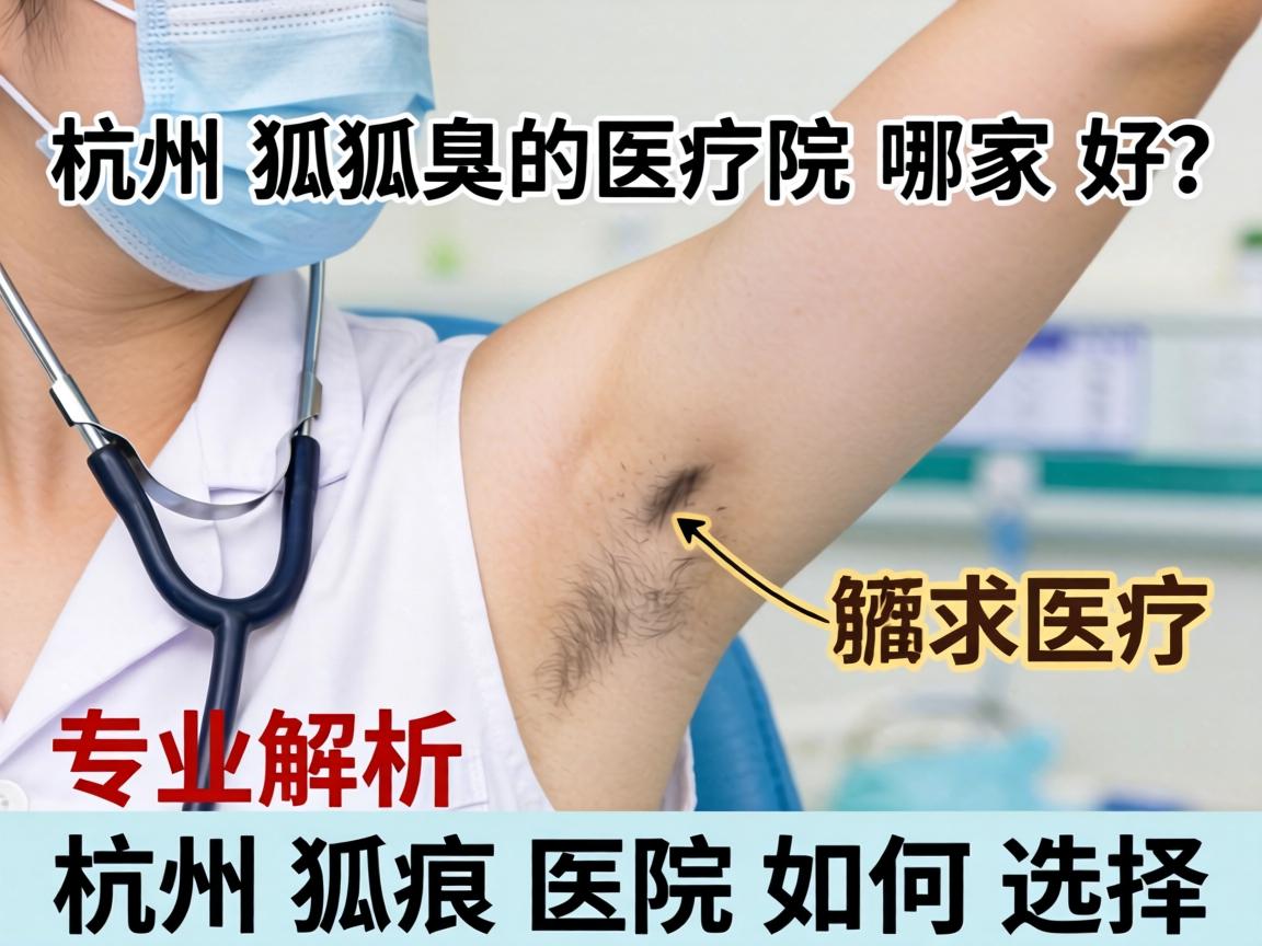 杭州狐臭医院哪家好？专业解析杭州狐臭医院如何选择