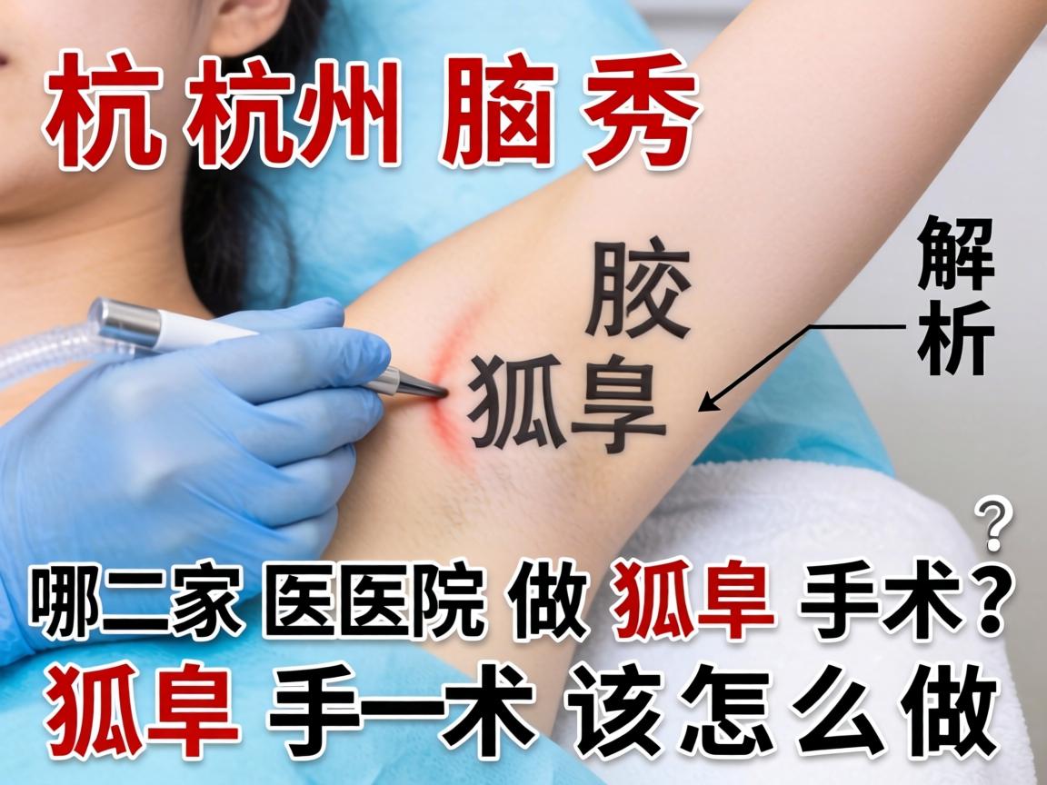 杭州腋秀解析，杭州哪家医院做狐臭手术？狐臭手术该怎么做？