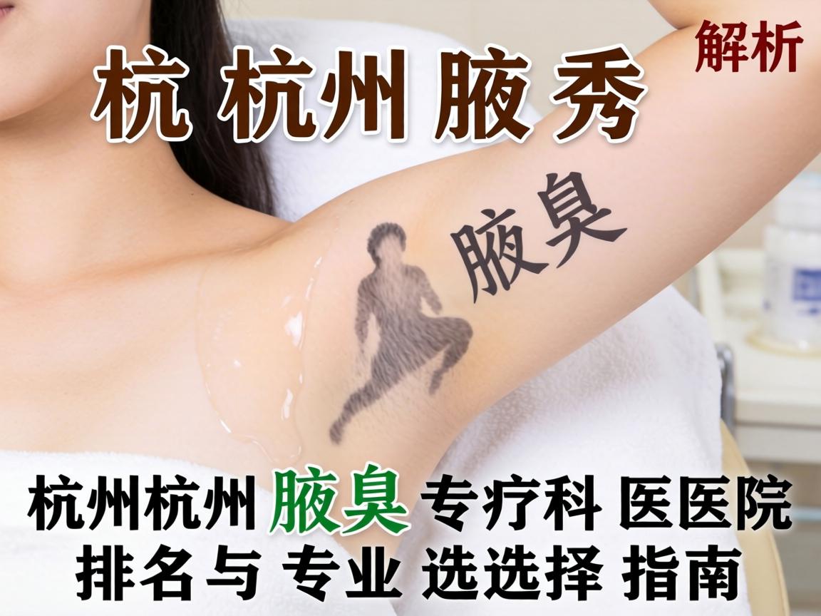 杭州腋秀解析，杭州腋臭专科医院排名与专业选择指南