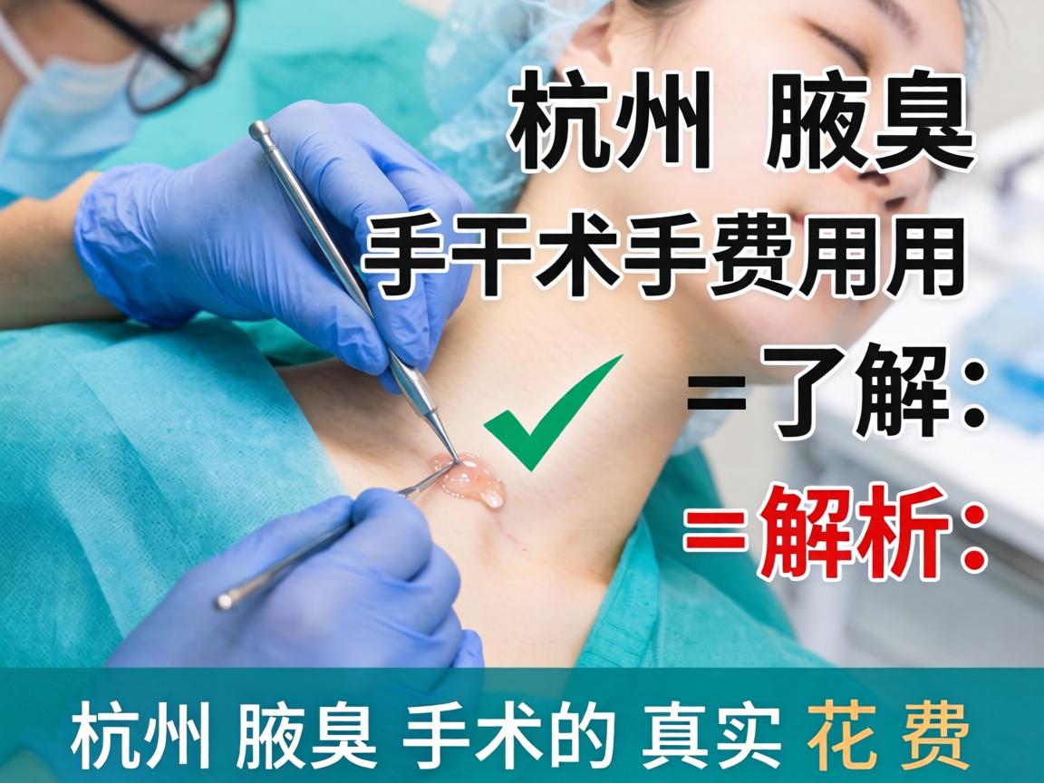 杭州腋臭手术费用解析，了解杭州腋臭手术的真实花费