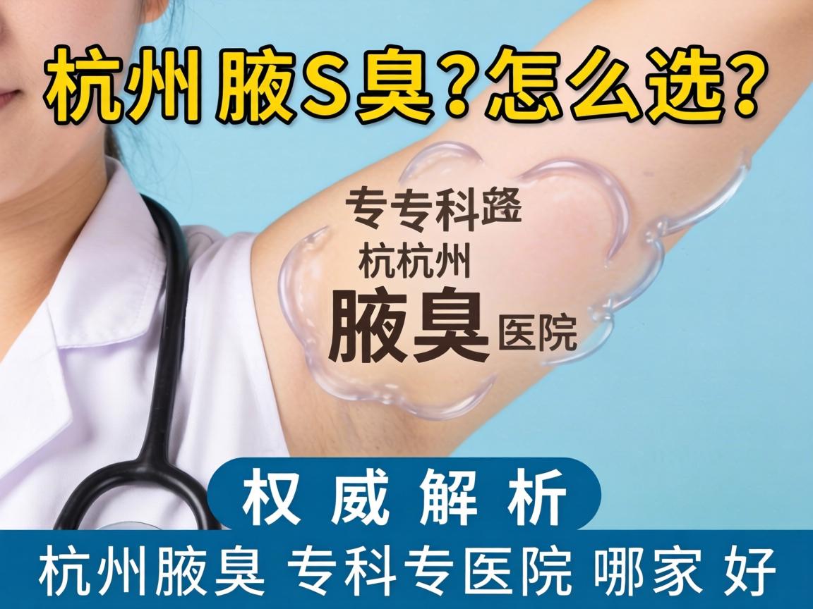 杭州腋臭专科医院怎么选？权威解析杭州腋臭专科医院哪家好