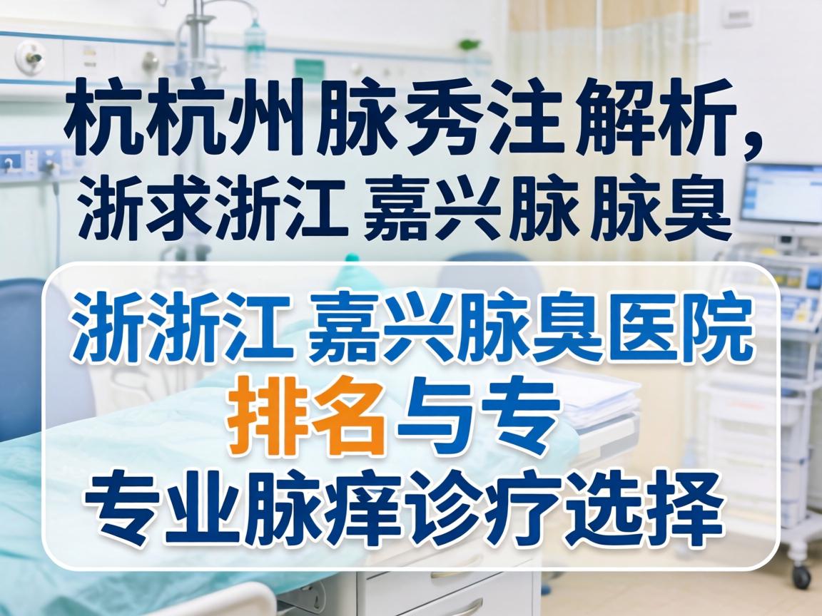 杭州腋秀解析，浙江嘉兴腋臭医院排名与专业腋臭诊疗选择