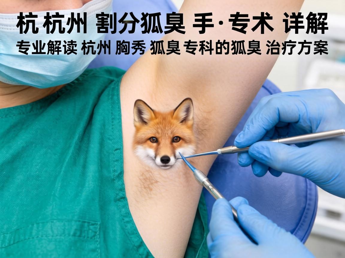杭州割狐臭手术详解，专业解读杭州腋秀腋臭专科的狐臭治疗方案