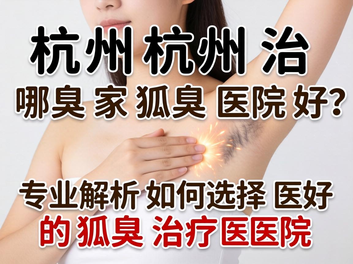 杭州治疗狐臭哪家医院好？专业解析如何选择好的狐臭治疗医院