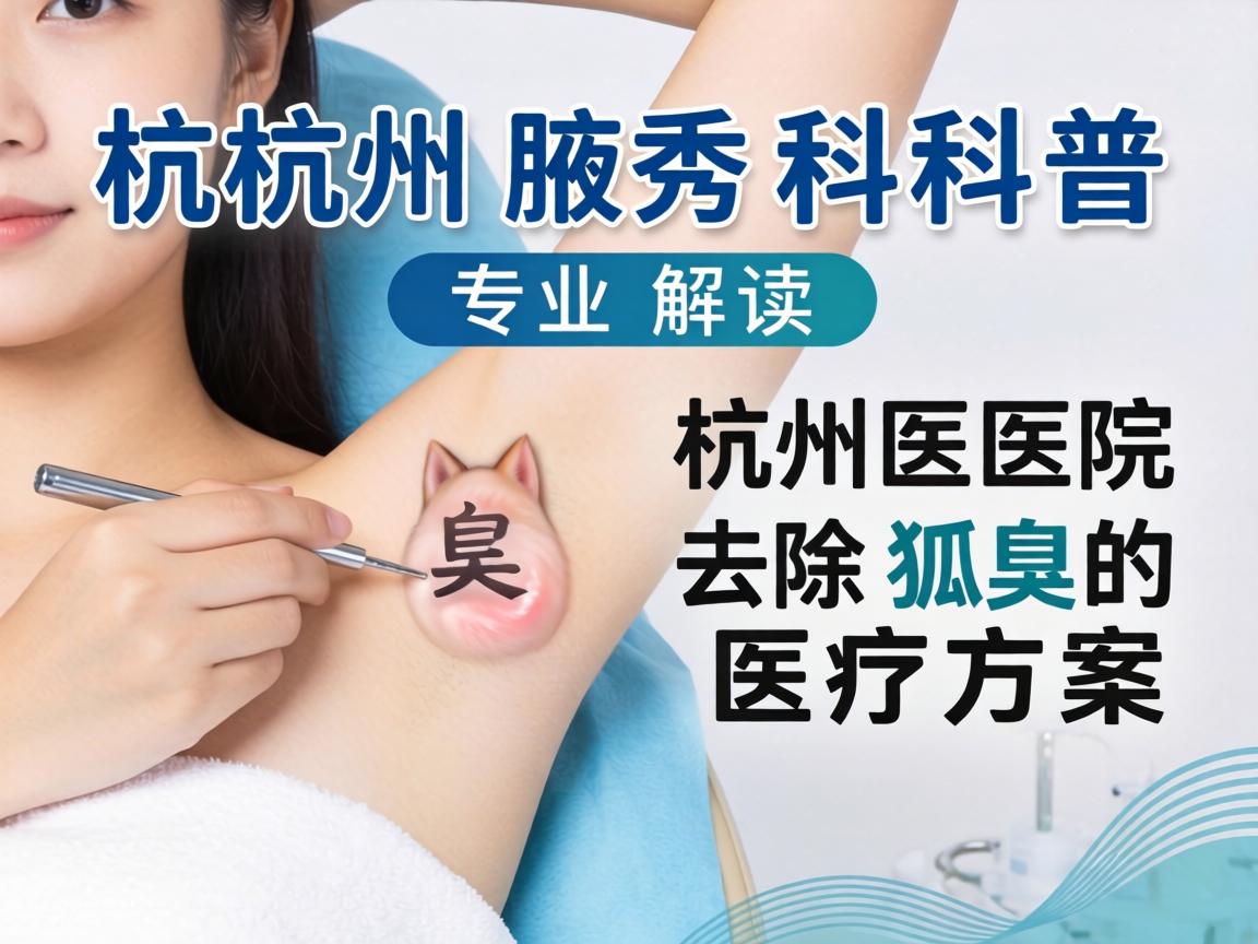 杭州腋秀科普，专业解读杭州医院去除狐臭的医疗方案
