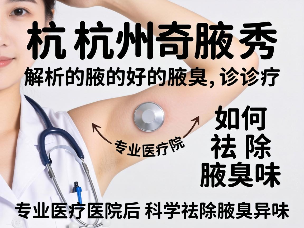 杭州腋秀解析腋臭诊疗，专业医院如何科学祛除腋臭异味