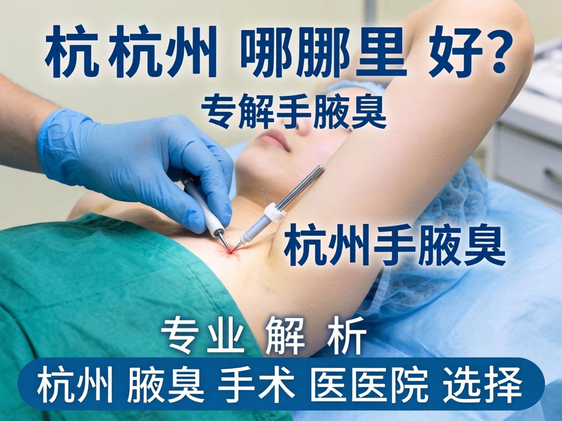 杭州腋臭手术哪里好？专业解析杭州腋臭手术医院选择