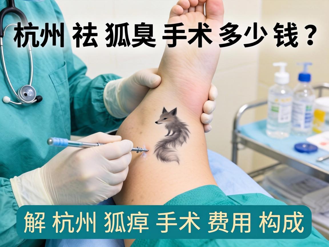 杭州祛狐臭手术多少钱？详解杭州狐臭手术费用构成