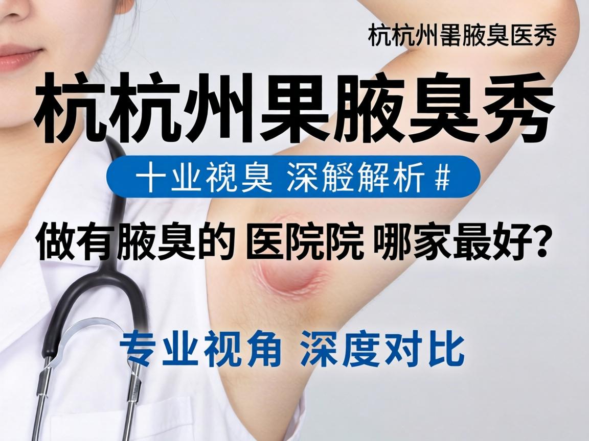 杭州腋秀解析，杭州做腋臭的医院哪家最好？专业视角深度对比