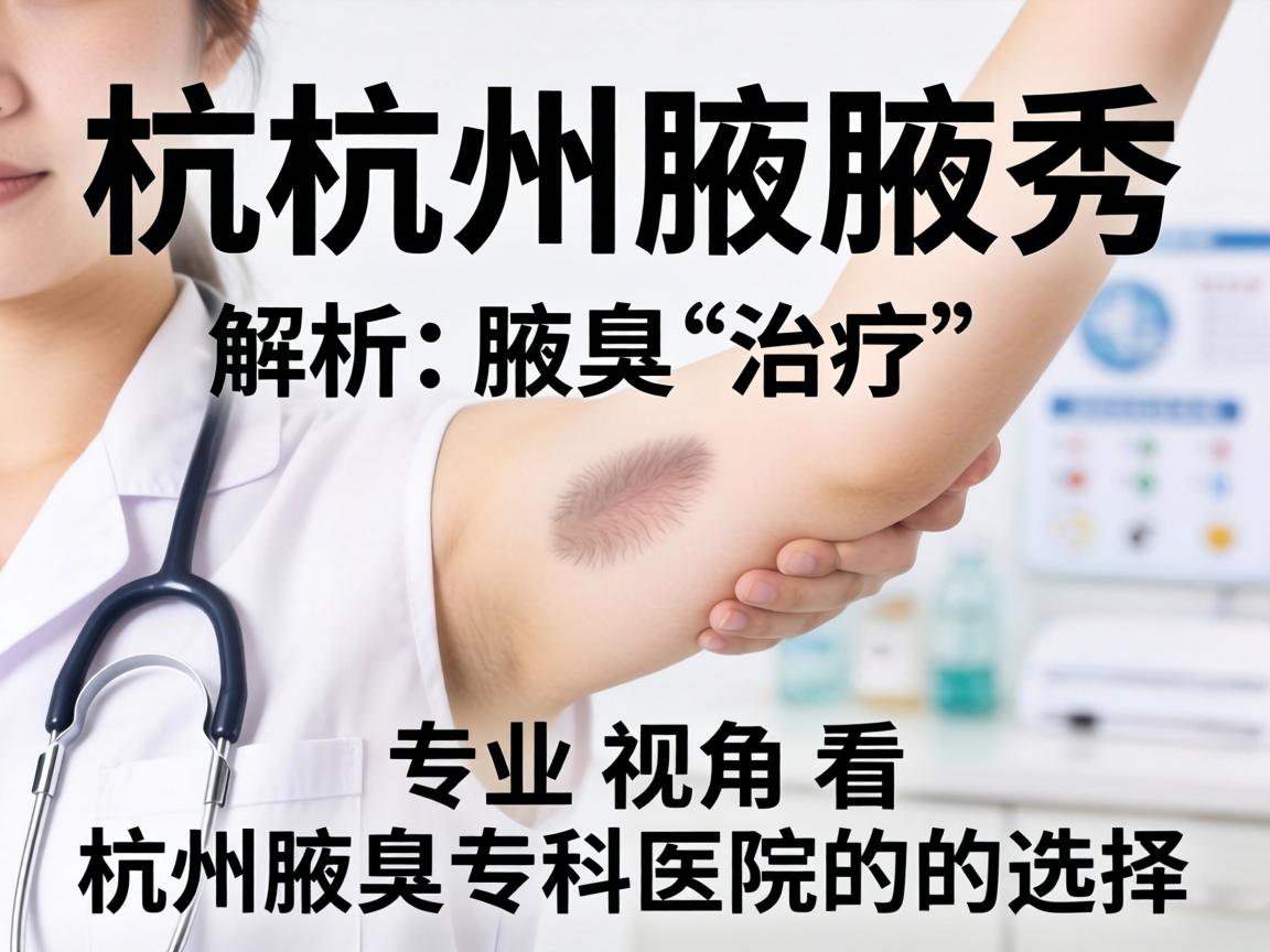 杭州腋秀解析腋臭治疗，专业视角看杭州腋臭专科医院的选择