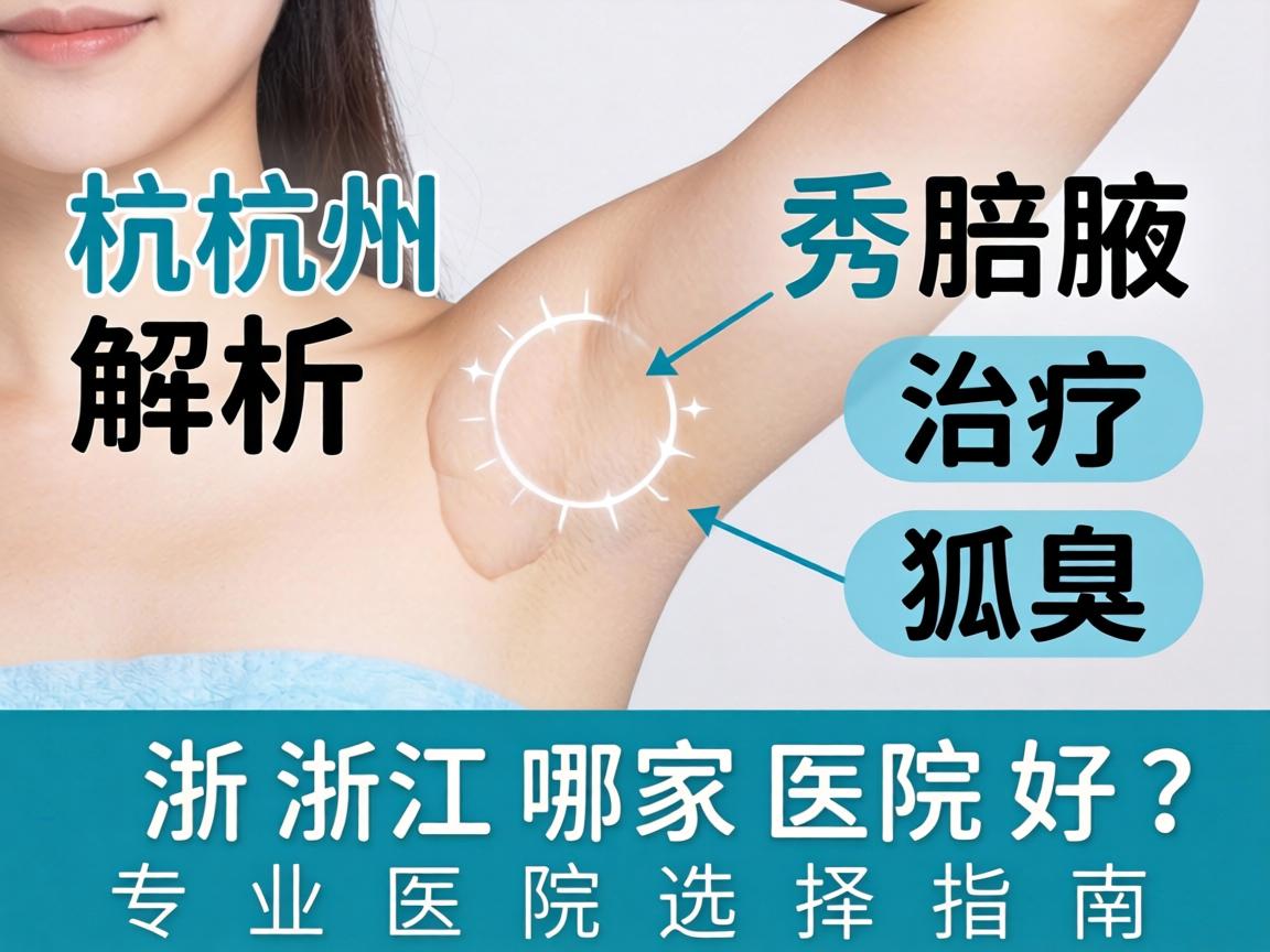 杭州腋秀解析，治疗狐臭浙江哪家医院好？专业医院选择指南