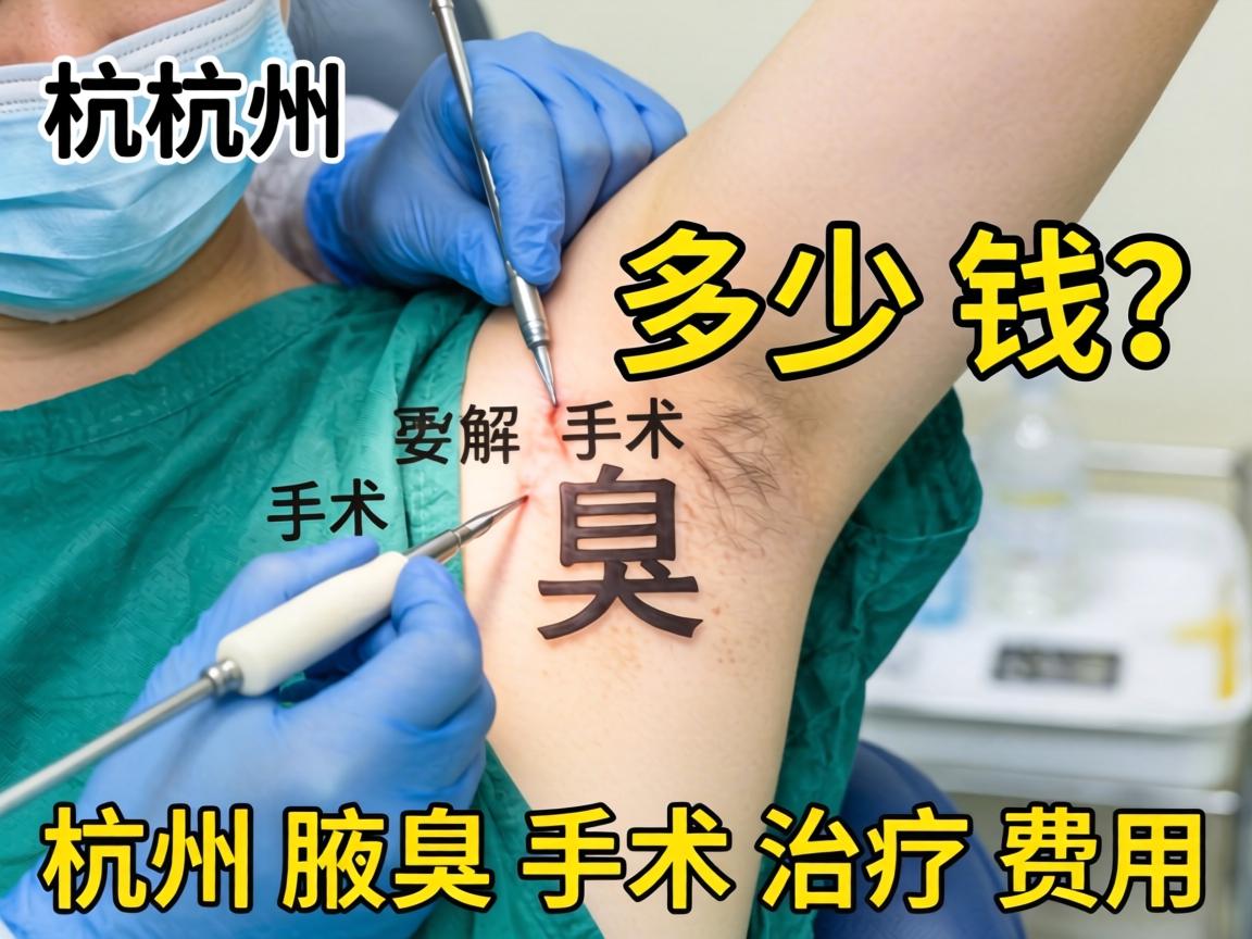 杭州腋臭手术多少钱？详解杭州腋臭手术治疗费用