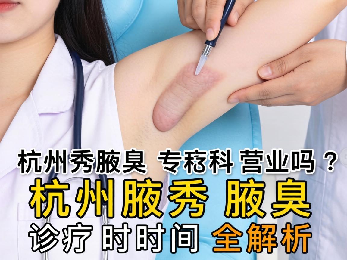 杭州腋秀腋臭专科营业吗？杭州腋秀腋臭诊疗时间全解析
