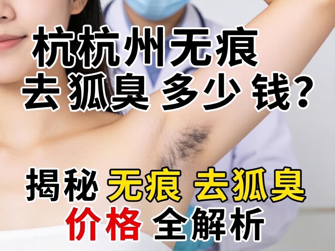 杭州无痕去狐臭多少钱？揭秘无痕去狐臭价格全解析