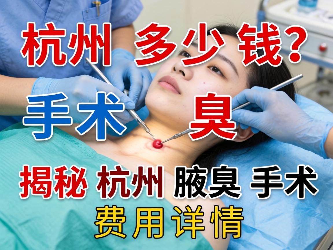 杭州腋臭手术多少钱？揭秘杭州腋臭手术费用详情