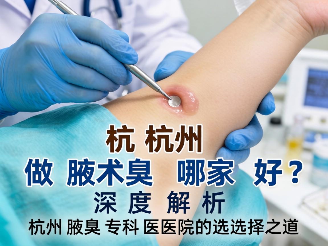 杭州做腋臭手术哪家好？深度解析杭州腋臭专科医院的选择之道
