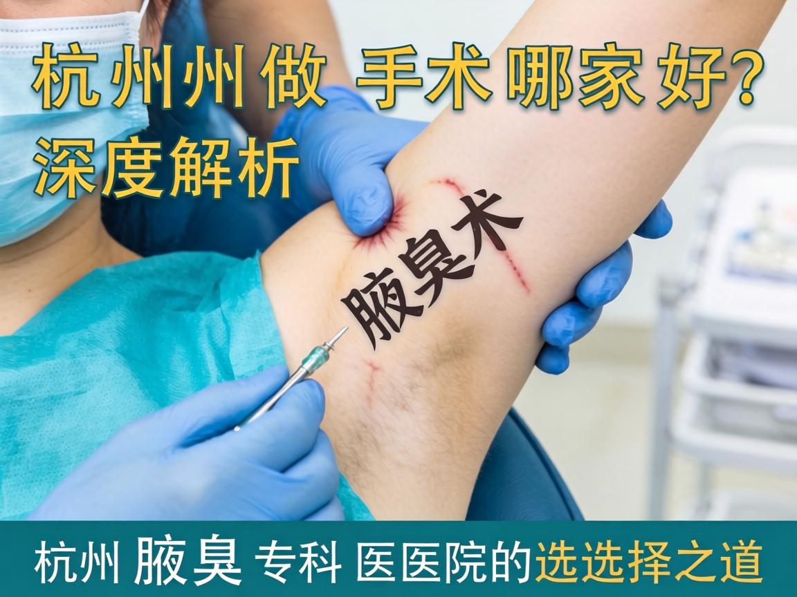 杭州做腋臭手术哪家好？深度解析杭州腋臭专科医院的选择之道