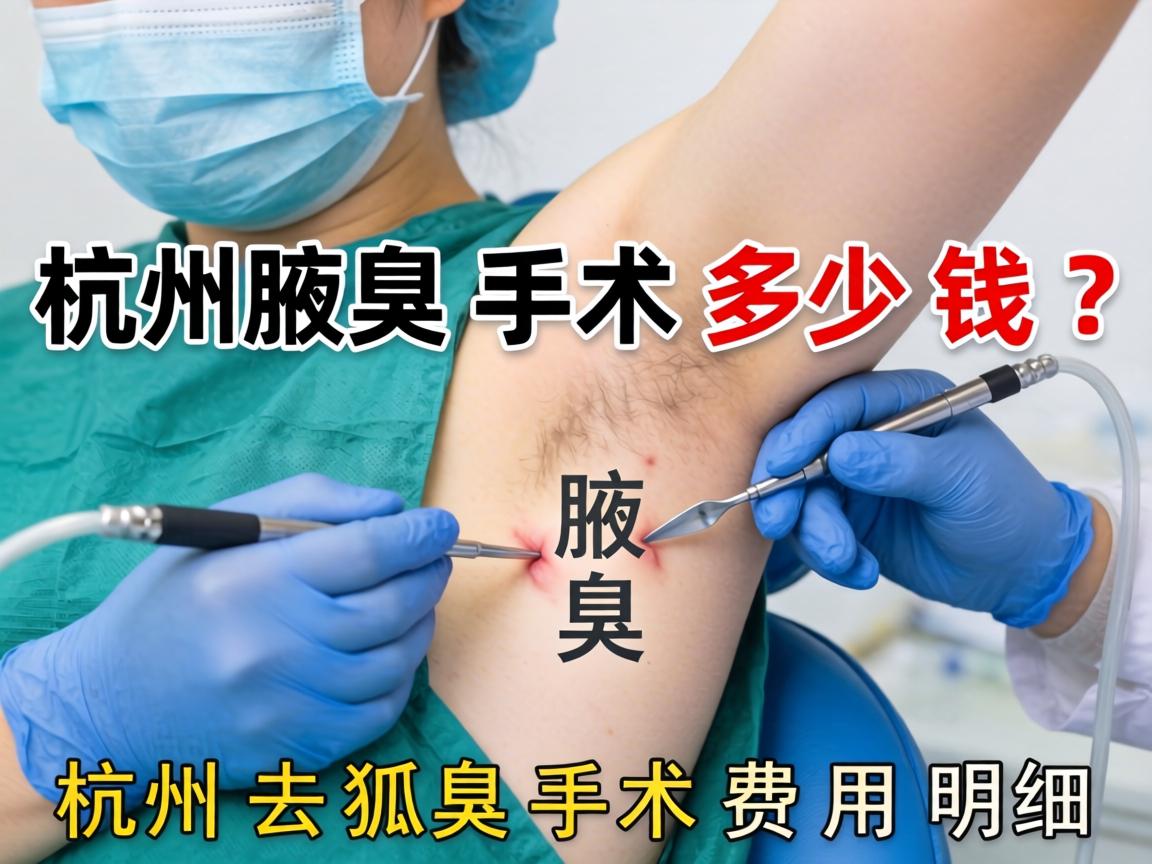 杭州腋臭手术多少钱？详解杭州去狐臭手术费用明细