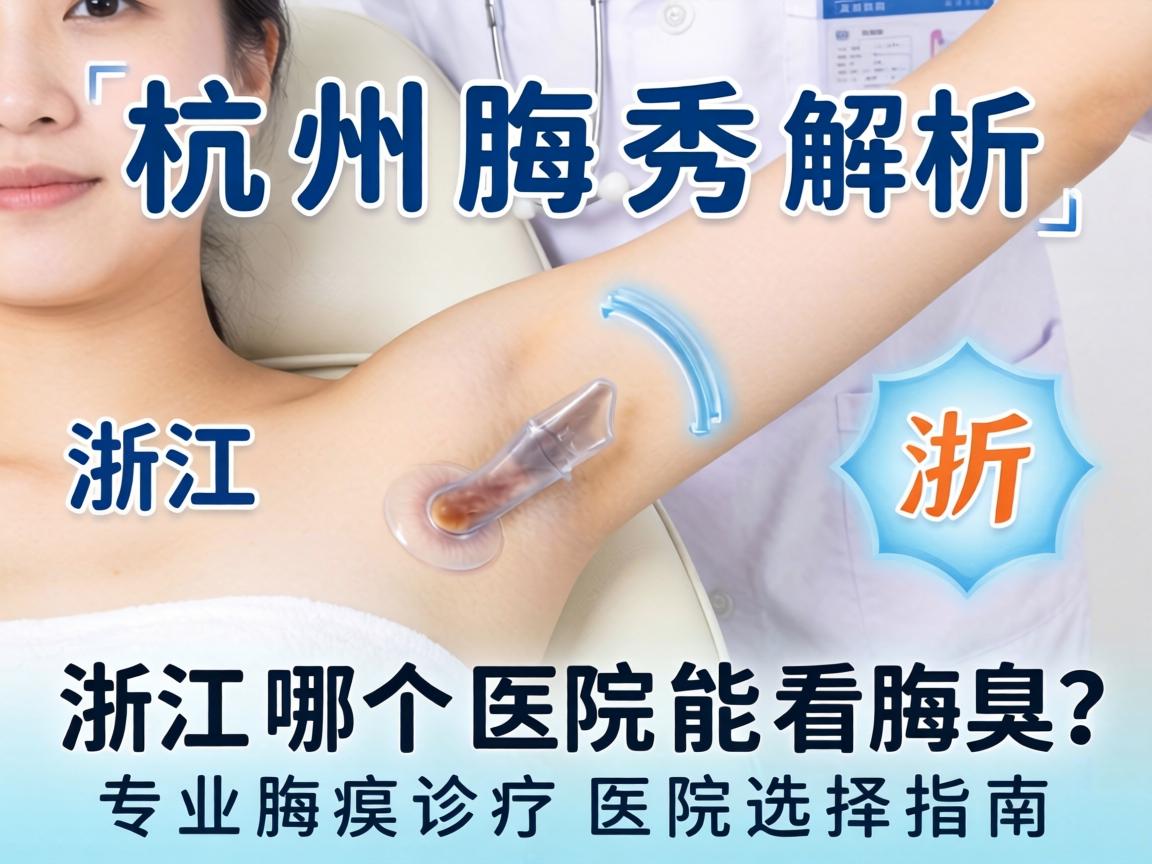 杭州腋秀解析，浙江哪个医院能看腋臭？专业腋臭诊疗医院选择指南