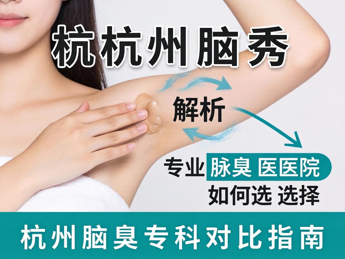 杭州腋秀解析，专业腋臭医院如何选择，杭州腋臭专科对比指南