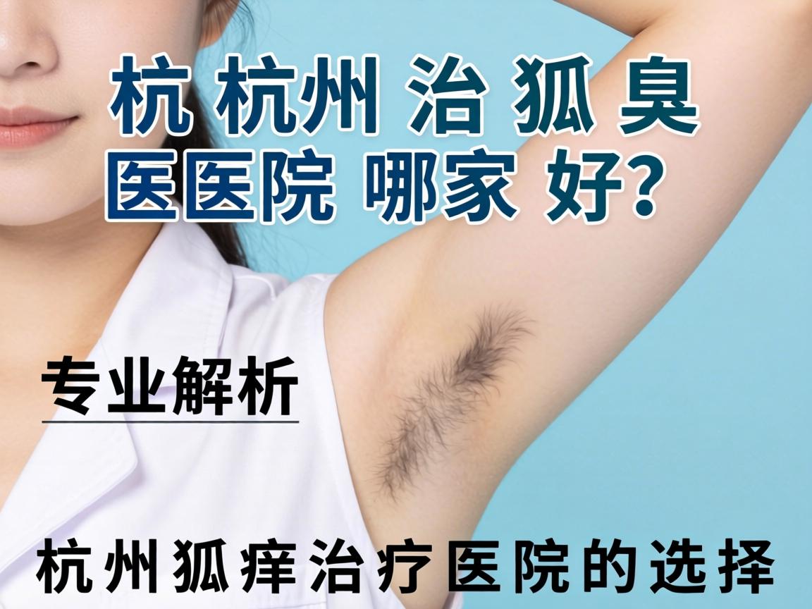 杭州治狐臭医院哪家好？专业解析杭州狐臭治疗医院的选择