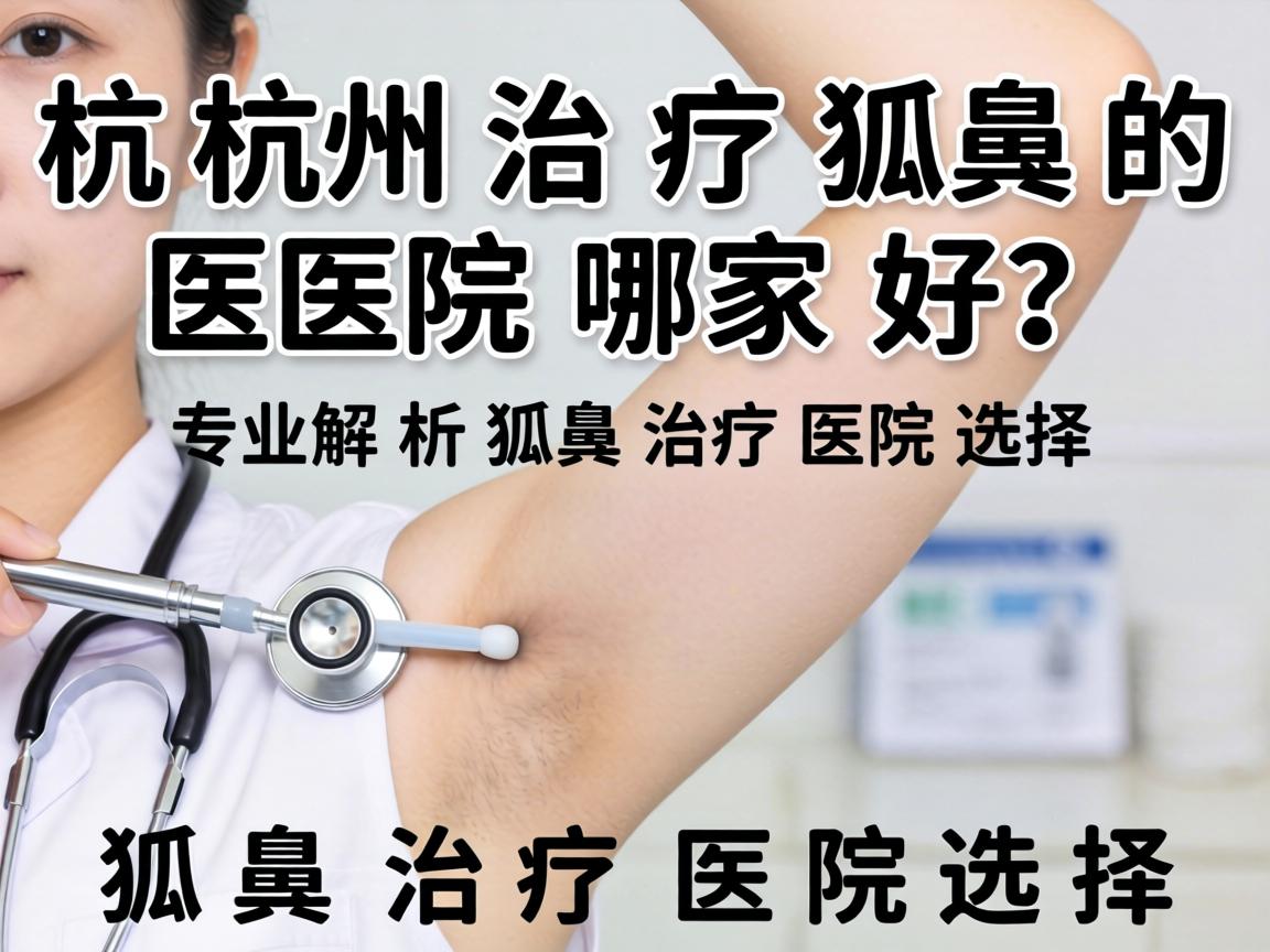 杭州治疗狐臭的医院哪家好？专业解析狐臭治疗医院选择