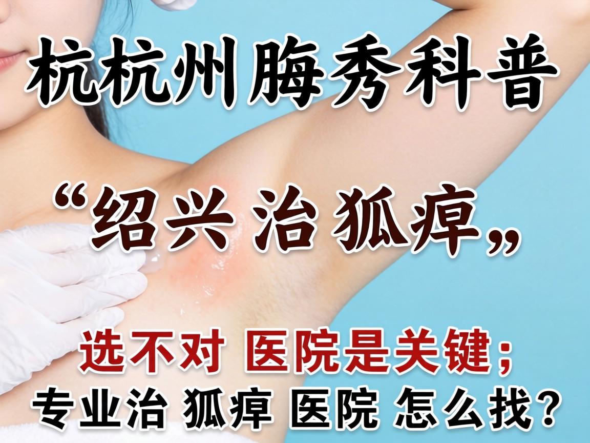 杭州腋秀科普，在绍兴治狐臭，选对医院是关键，专业治狐臭医院怎么找？