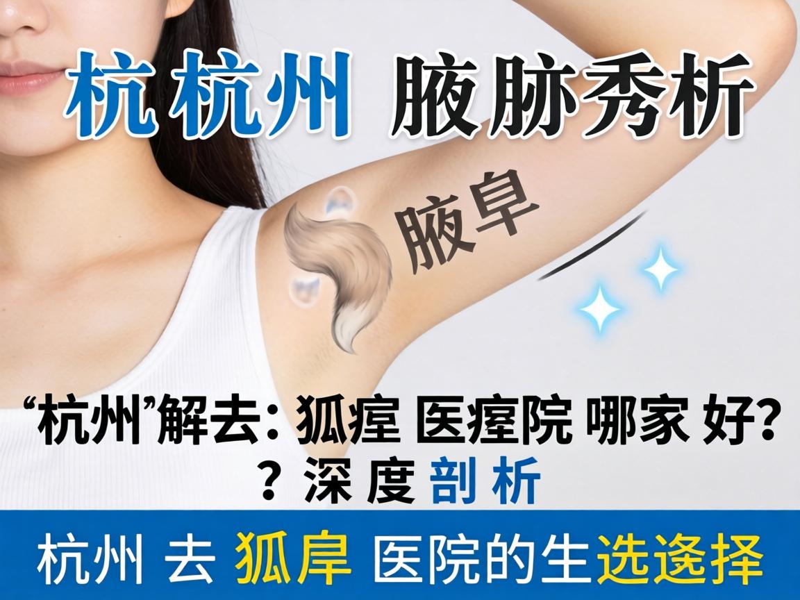 杭州腋秀解析，杭州去狐臭医院哪家好？深度剖析杭州去狐臭医院的选择