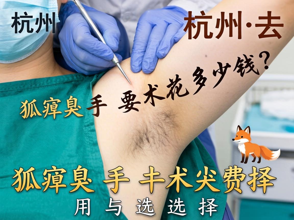 杭州去狐臭手术要花多少钱？详解狐臭手术费用与选择