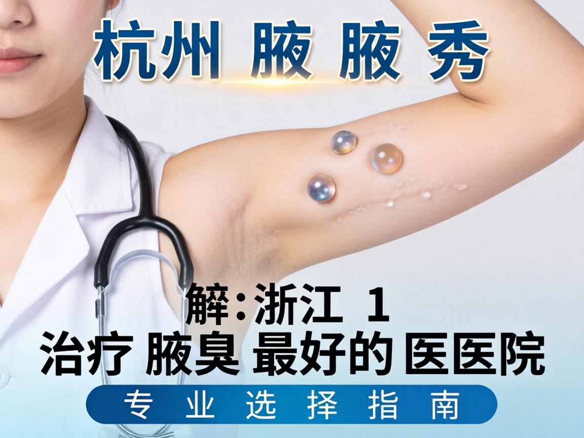 杭州腋秀解析，浙江治疗腋臭最好的医院，专业选择指南