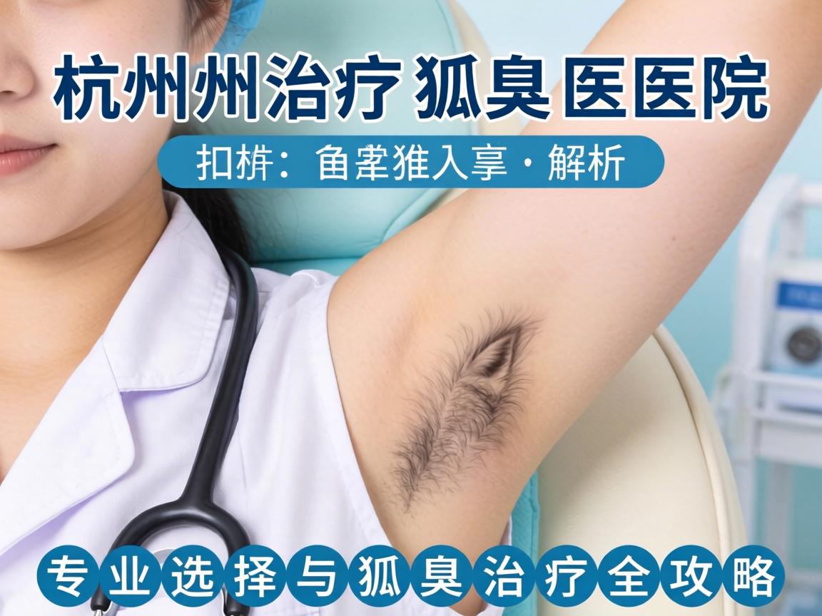 杭州治疗狐臭医院解析，专业选择与狐臭治疗全攻略