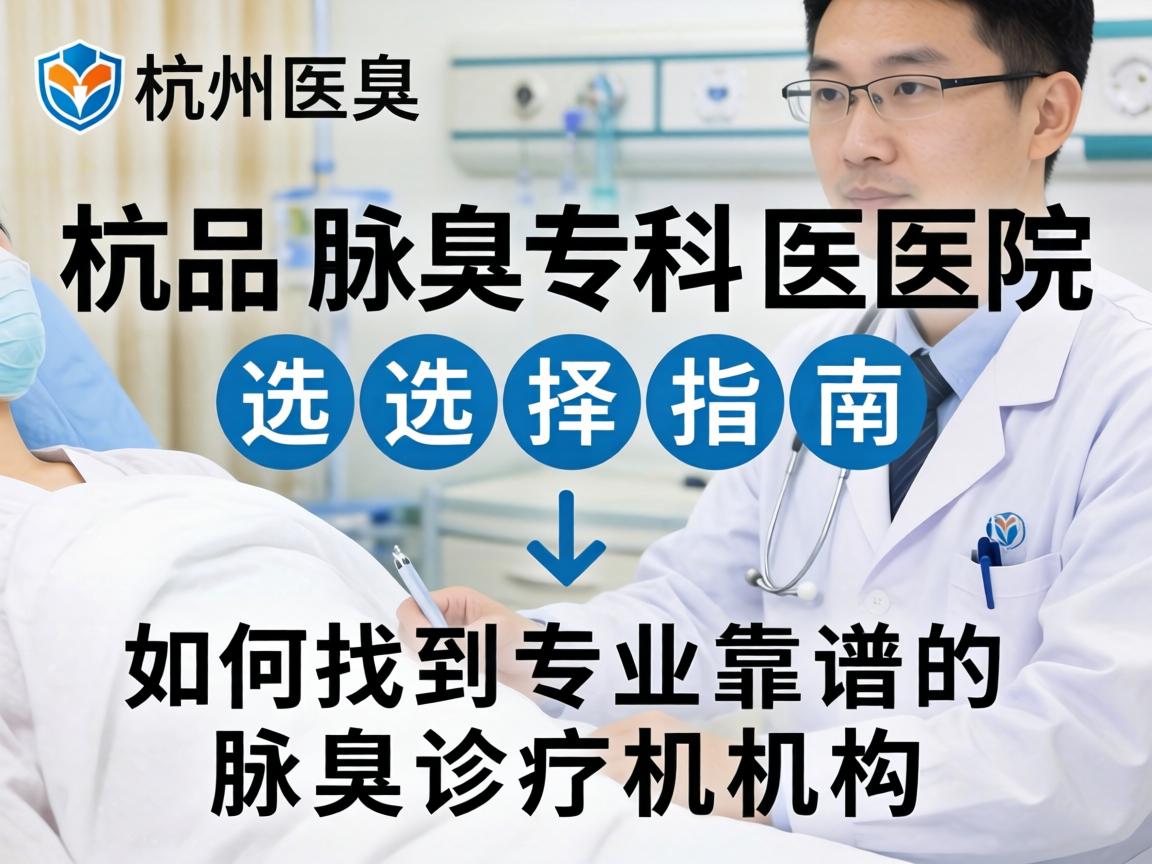 杭州腋臭专科医院选择指南，如何找到专业靠谱的腋臭诊疗机构