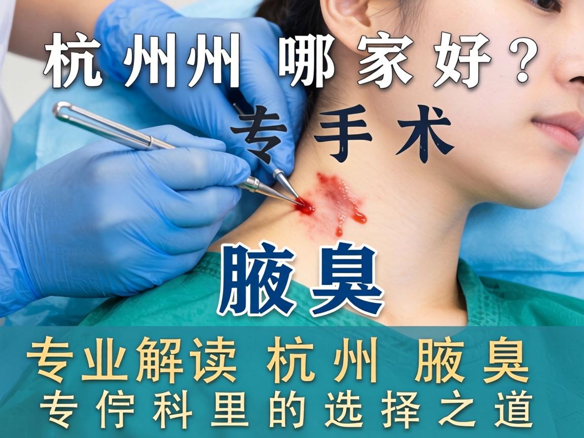 杭州腋臭手术哪家好？专业解读杭州腋臭专科的选择之道