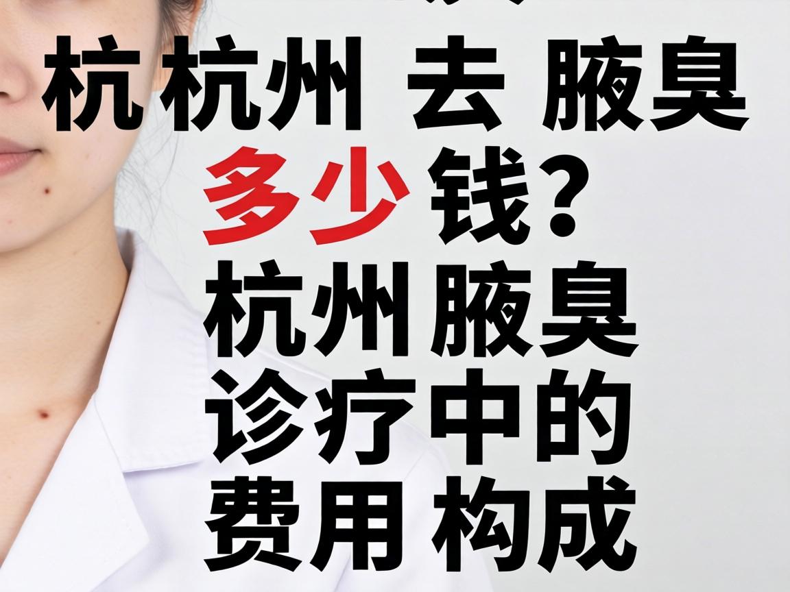 杭州去腋臭多少钱？详解杭州腋臭诊疗的费用构成