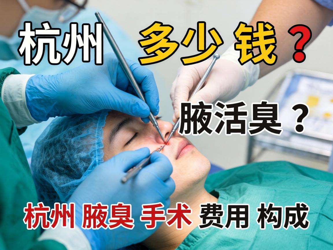 杭州腋臭手术多少钱？详解杭州腋臭手术费用构成