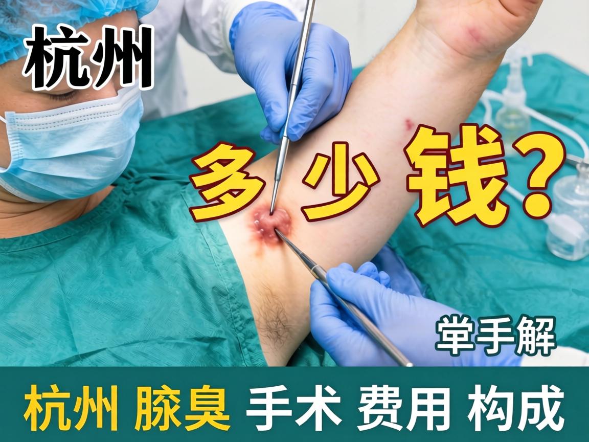 杭州腋臭手术多少钱？详解杭州腋臭手术费用构成