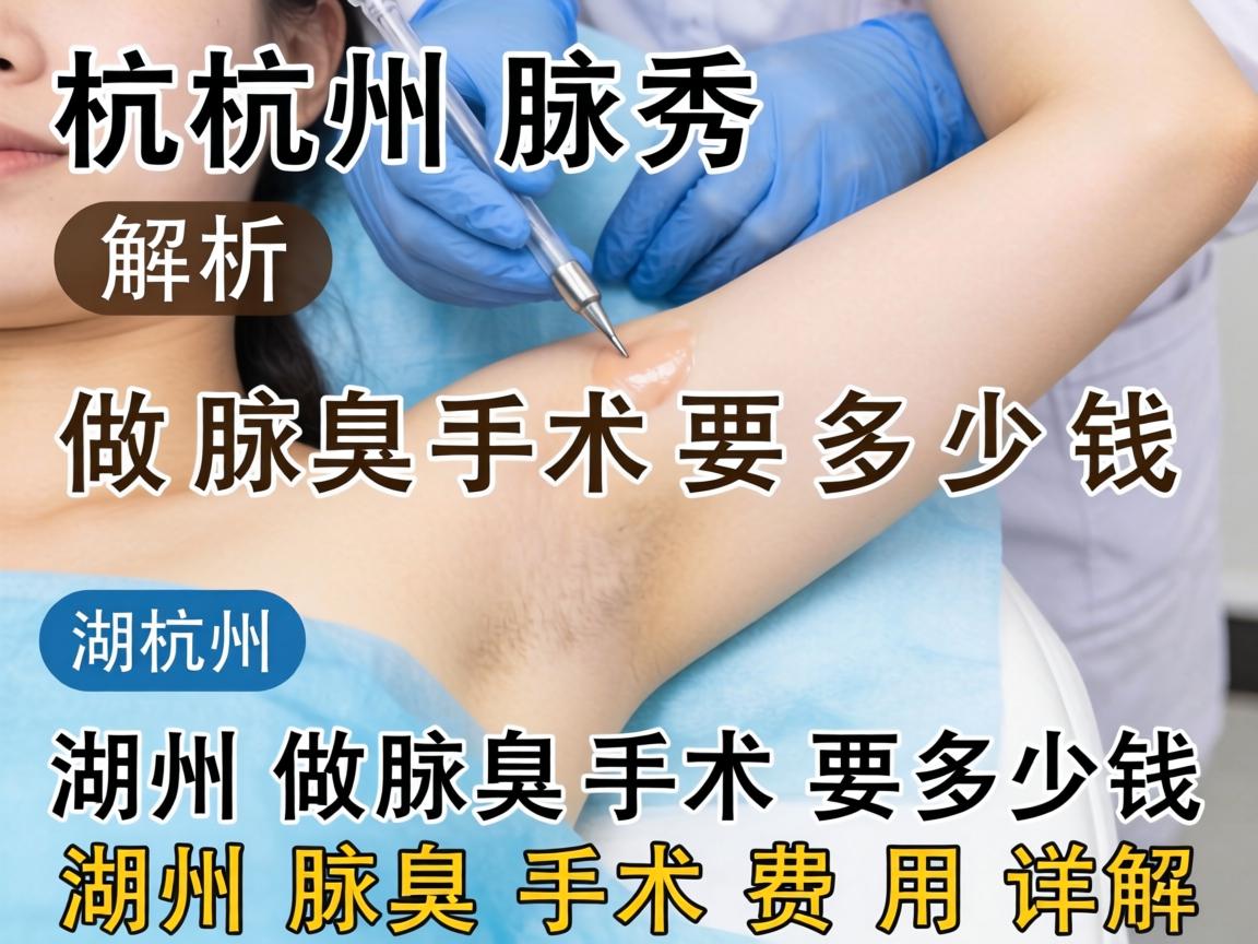 杭州腋秀解析，在湖州做腋臭手术要多少钱，湖州腋臭手术费用详解