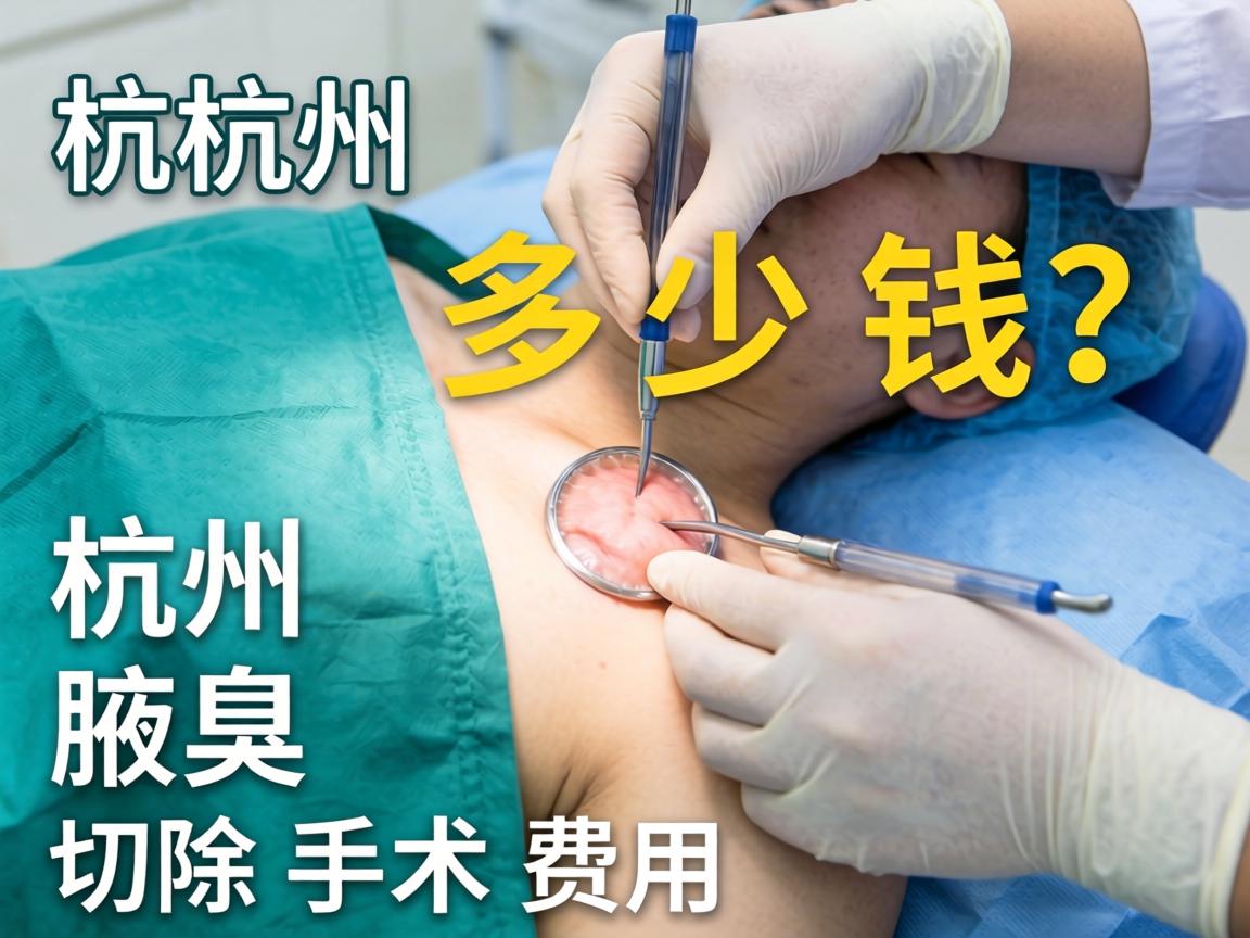 杭州腋臭手术多少钱？详解杭州腋臭切除手术费用