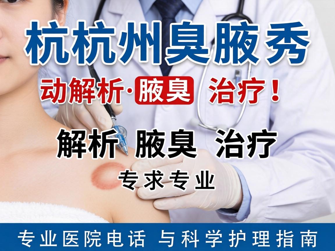 杭州腋秀解析腋臭治疗，专业医院电话与科学护理指南