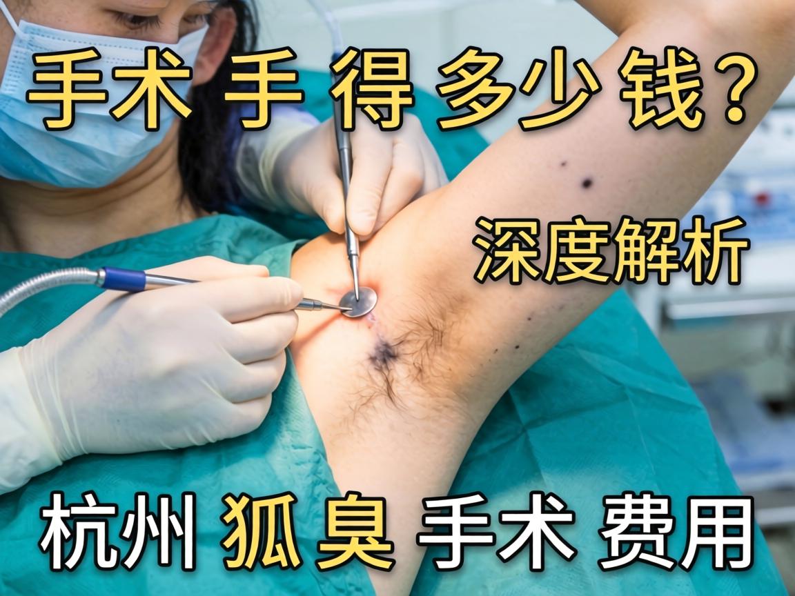 杭州狐臭手术得多少钱？深度解析杭州狐臭手术费用
