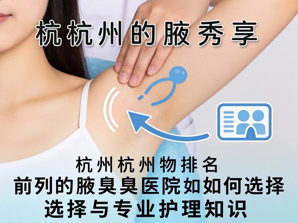 杭州腋秀解读，杭州排名前列的腋臭医院如何选择与专业护理知识