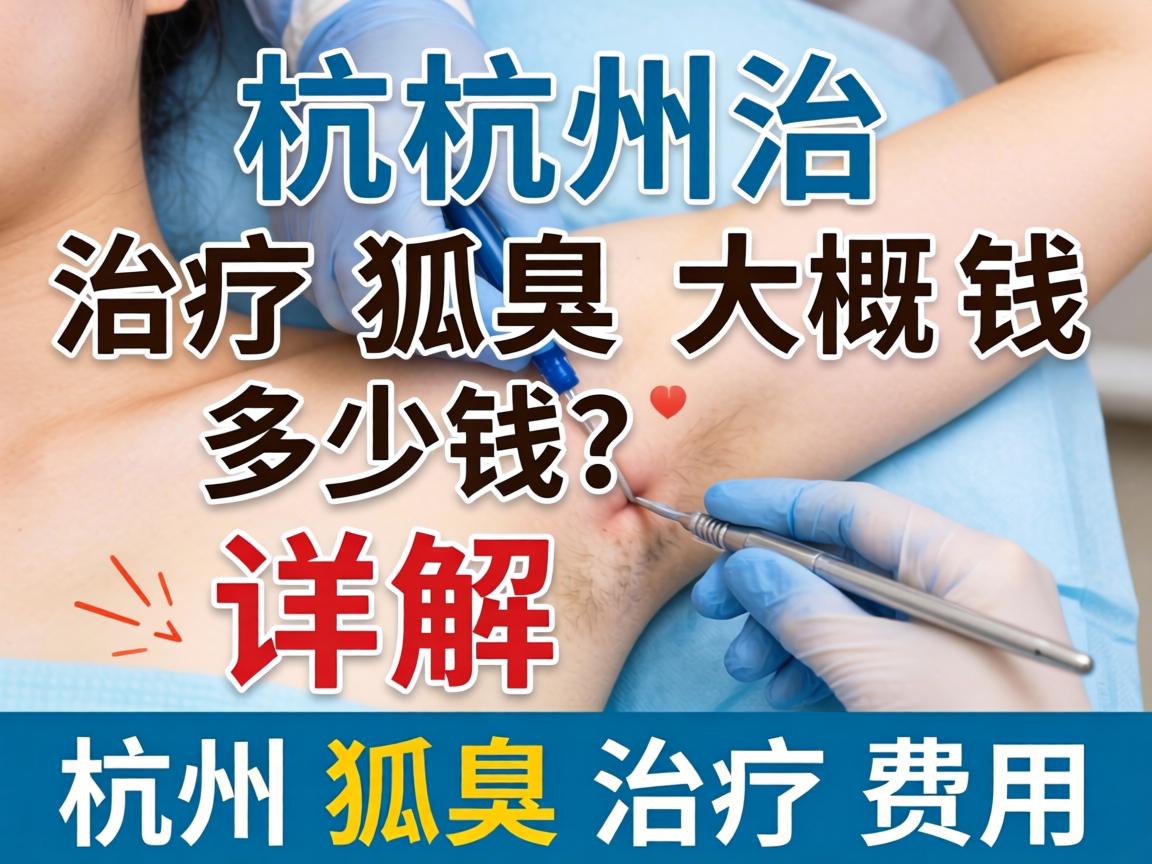 杭州治疗狐臭大概多少钱？详解杭州狐臭治疗费用