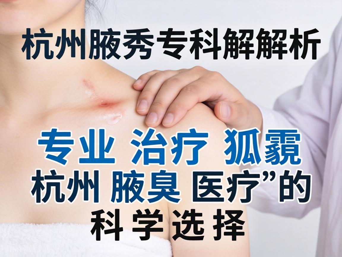 杭州腋秀专科解析，专业治疗狐臭，杭州腋臭医疗的科学选择
