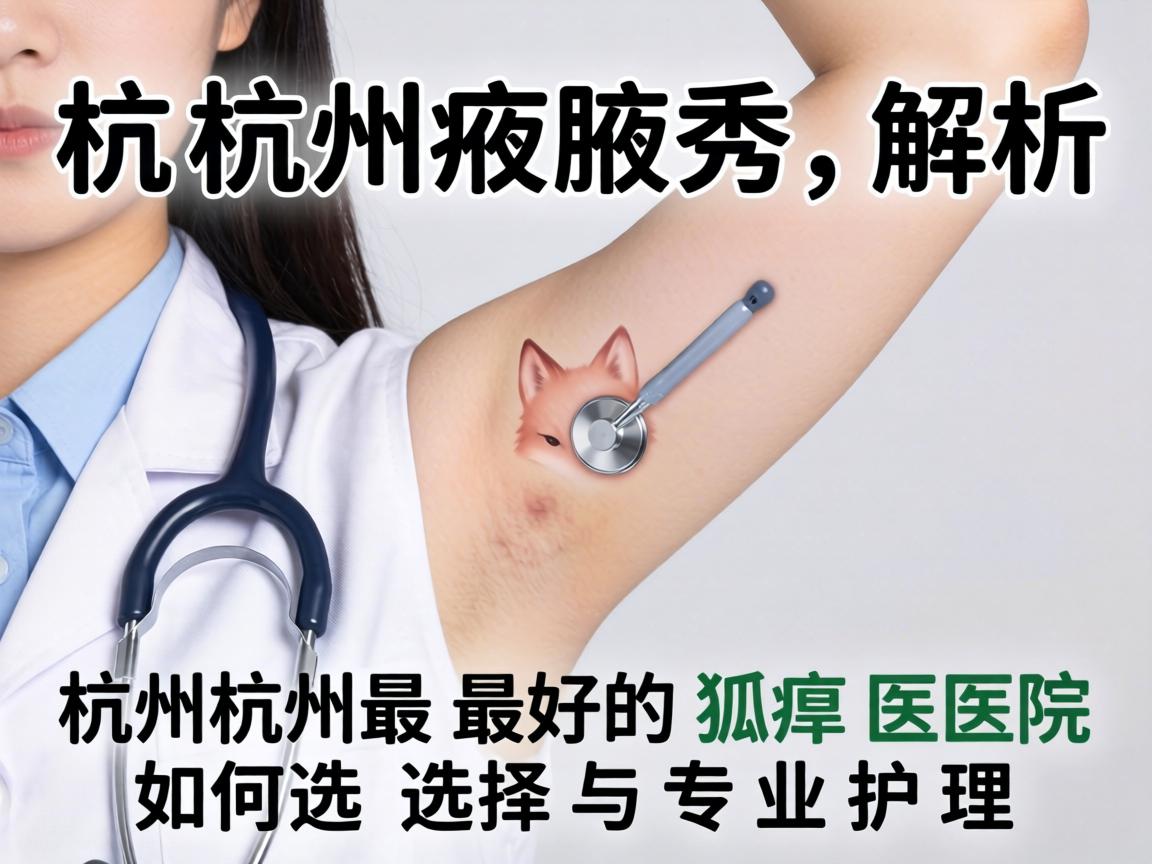 杭州腋秀解析，杭州最好的狐臭医院如何选择与专业护理